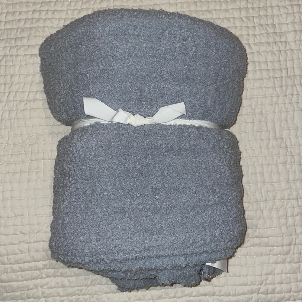 New Pottery Barn Baby Blue Blanket